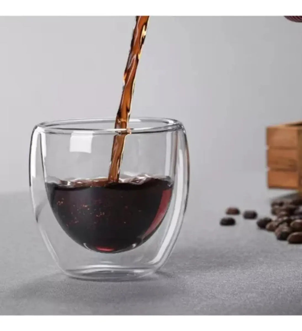 2 Tazas Doble Pared Espresso - 80 ml